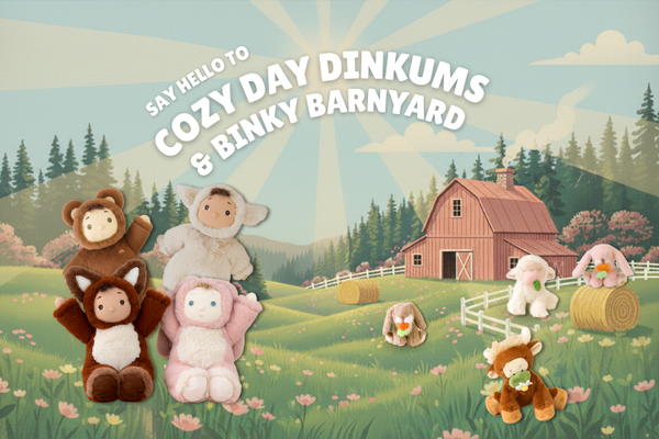 Introducing Binky Barnyard and Cozy Day Dinkums
