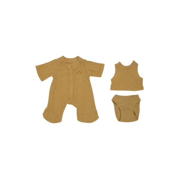 Dinkum Dolls Pointelle PJ Set - Honey