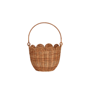 Rattan Tulip Carry Basket - Natural
