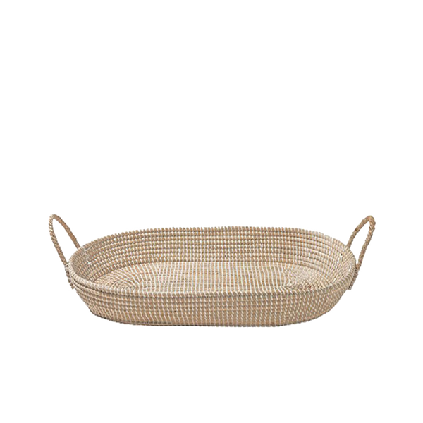 Reva Seagrass Changing Basket - Natural