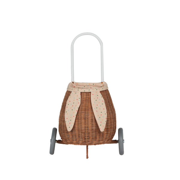 Rattan Bunny Luggy with Lining - Gumdrop
