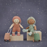 Rattan Doll Luggy - Mint