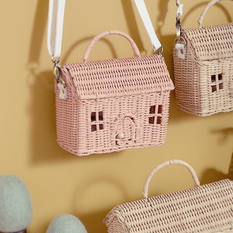 Wicker house bag sale