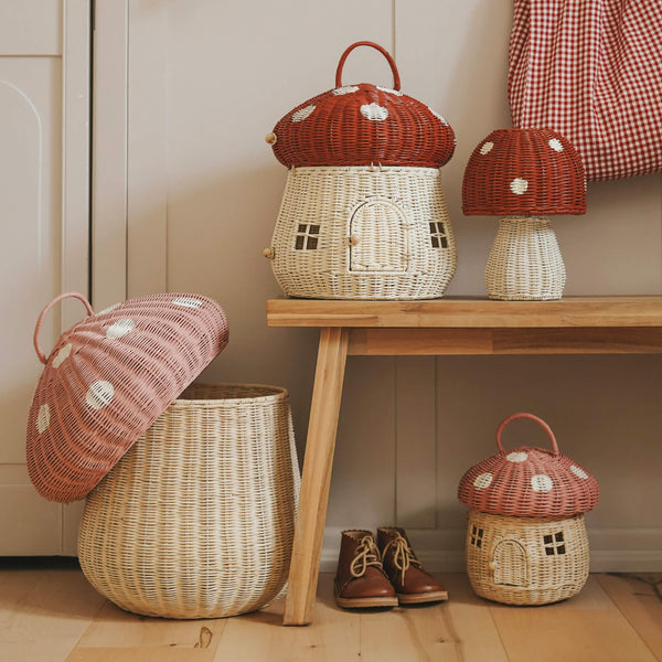 Mushroom Storage Basket - Musk