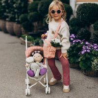Olli Ella doll play pink change mats and bag. Use with our dinkum dolls and doll pram for imaginative doll play.