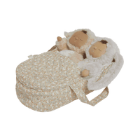 Dinkum Dolls Quilted Carry Cot - Garden Floral