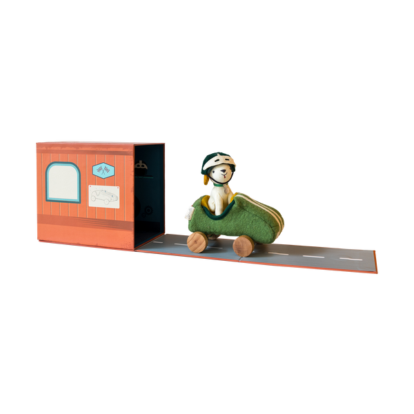 Olli Ella Racer Boy Dog-go with packaging open