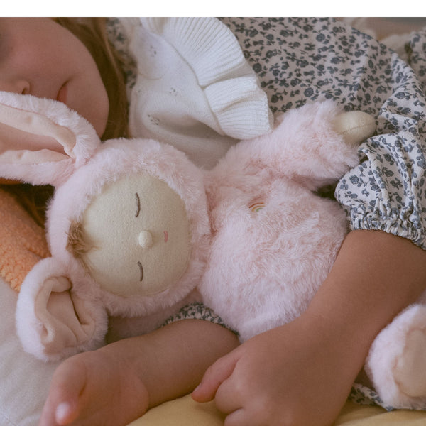 Lullaby Cozy Dinkum Bunny Moppet - Pink