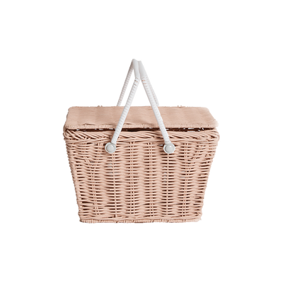 Piki Rattan Basket - Rose