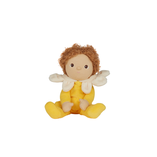 Olli Ella Blossom Buds Dinky Dinkum Daisy Yellow Flower Doll sitting