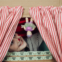 Olli Ella circus themed Holdie folk. Pocket-sized magical acrobat plush toy for kids imaginative play.