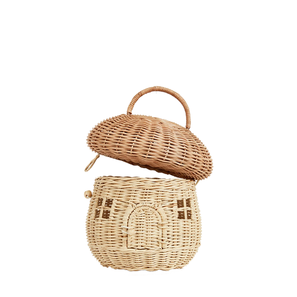 Rattan Mushroom Basket - natural