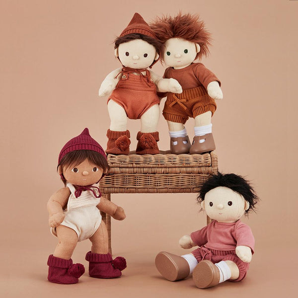 Dinkum Dolls Knit Set - Plum