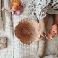 Rattan Lily Basket Set - Seashell Pink