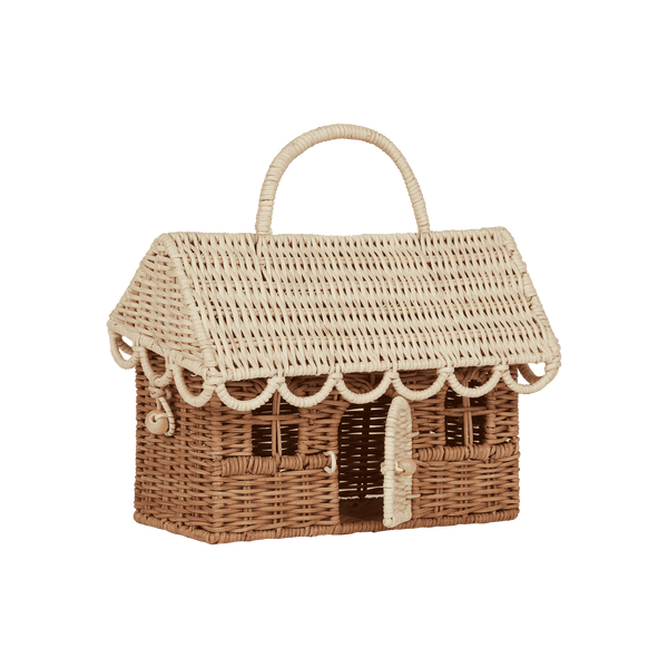 Rattan Gingerbread Casa Clutch