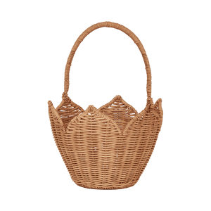 Rattan Poinsettia Carry Basket