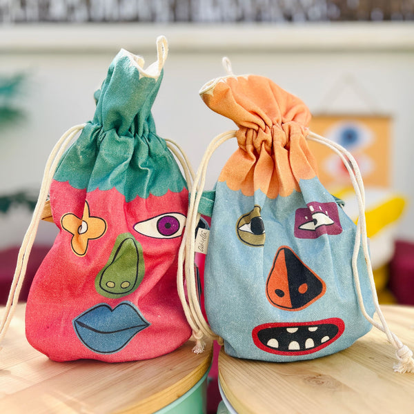 Vibrant resin and natural granite combine to create these perfect play companions. Explore, stack, and imagine endless stories with these weighted, tactile treasures.