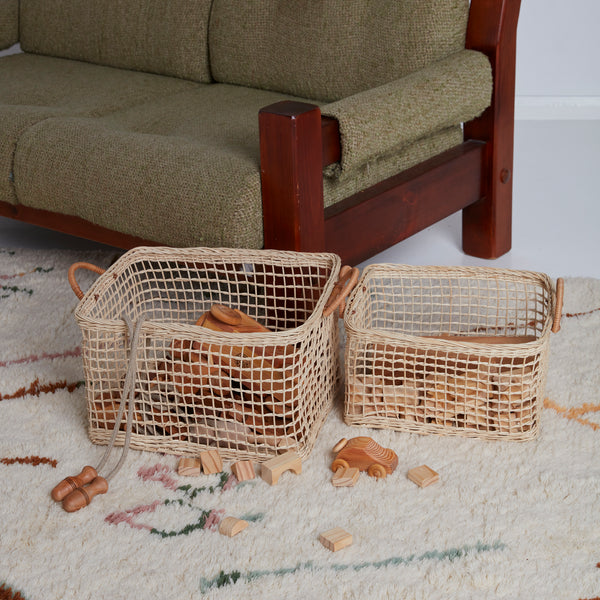 Rattan Cabouche Basket - Straw