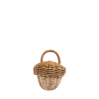 Rattan Acorn Rattle