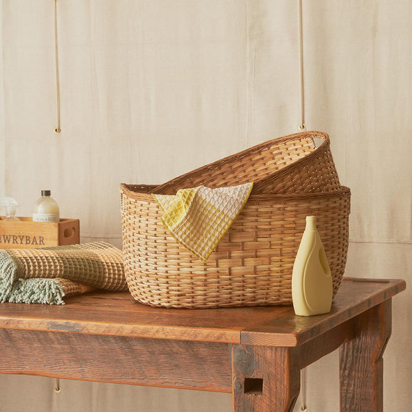 Rattan Tuscan Laundry Basket - Medium