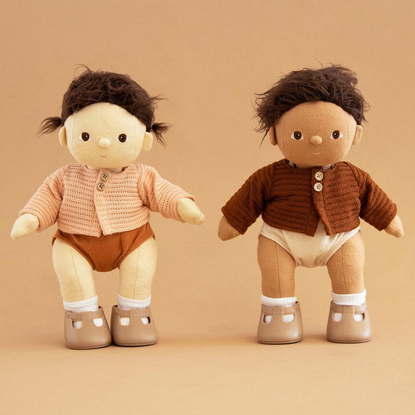 Dinkum Dolls Cardigan - Chestnut