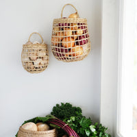 Rattan Onion Basket Duo - Straw