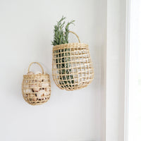 Rattan Onion Basket Duo - Straw