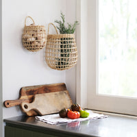 Rattan Onion Basket Duo - Straw