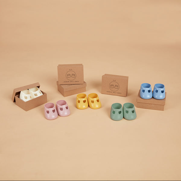 Dinkum Dolls Shoes - Corn Yellow