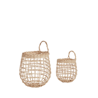 Rattan Onion Basket Duo - Straw