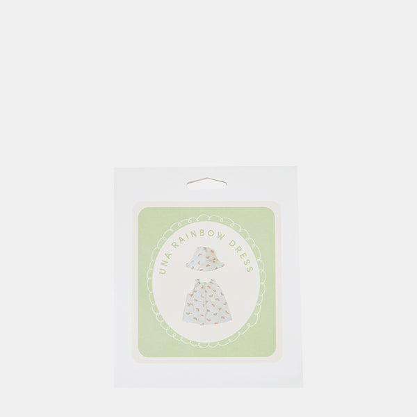 Dinkum Dolls Cotton Una Rainbow Dress Set - Ivory