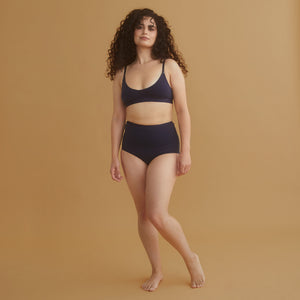 Knickers Organic Cotton High Waist Full Brief