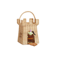 Rattan Castle Bag