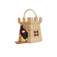 Rattan Castle Bag